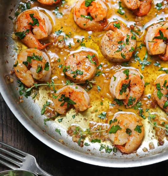 Prawns in Lemon Butter Sauce